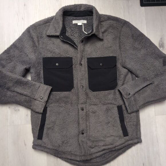 NWOT Outerknown Jacket Men's Small Standard Skyline  Jacket Snap Up Fleece Shirt - Picture 1 of 4